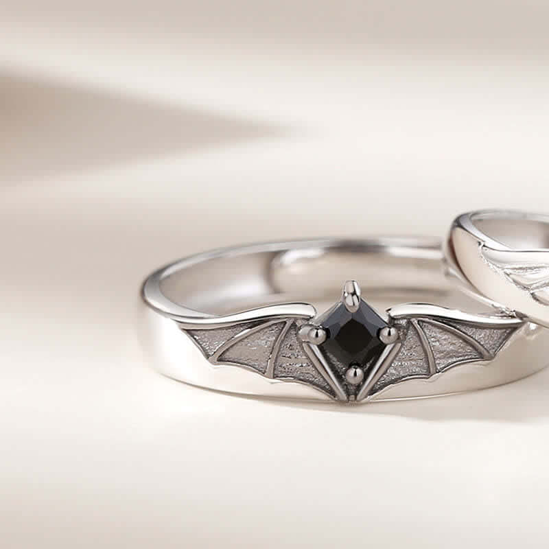 Angel and Devil Couple Promise Ring