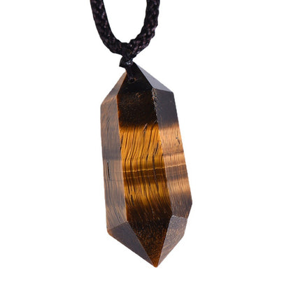 Natural Tiger Eye Protection Gemstone Necklace