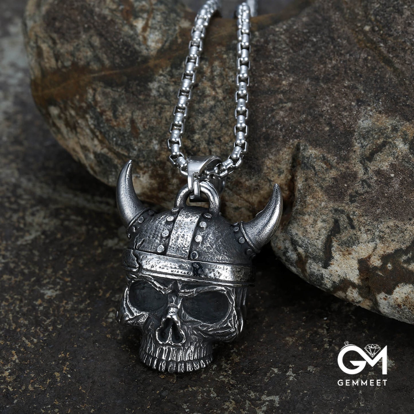 Skeleton Bell Stainless Steel Motorcycle Wind Pendant