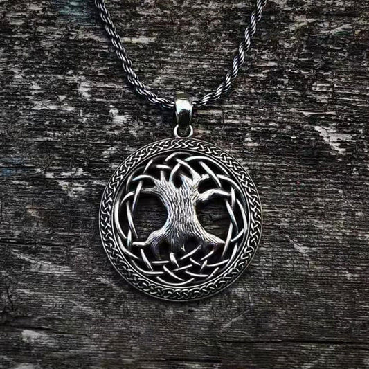 Original Handmade Nordic Mythology World Tree Amulet Nature Necklace