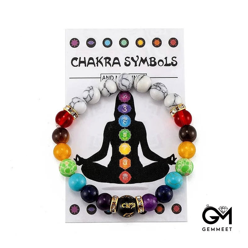 Anxiety Relief Crystal Healing Chakra Bracelet