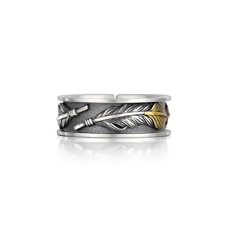 Feather Vintage Sterling Silver Rings