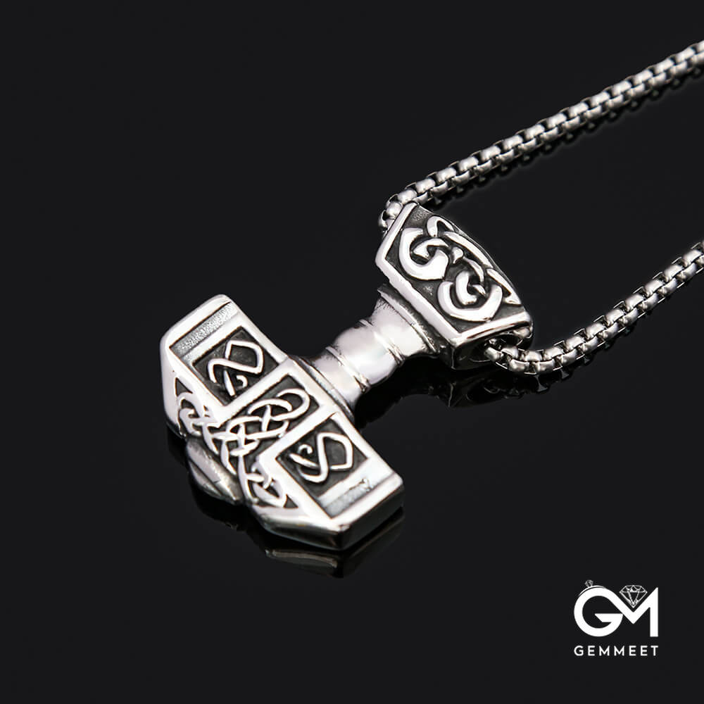 Retro Personality Hammer Necklace