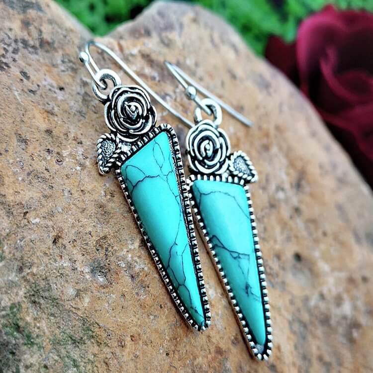 Turquoise Water Droplet Earrings