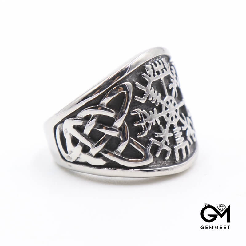 The Mighty Viking Warrior Odin Rune Warrior Ring