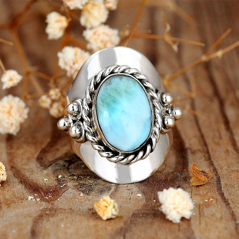 The Larimar Boho for Women Ring