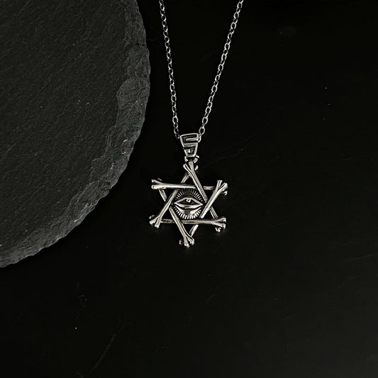 Men's Hexagram Demon's Eye Necklace