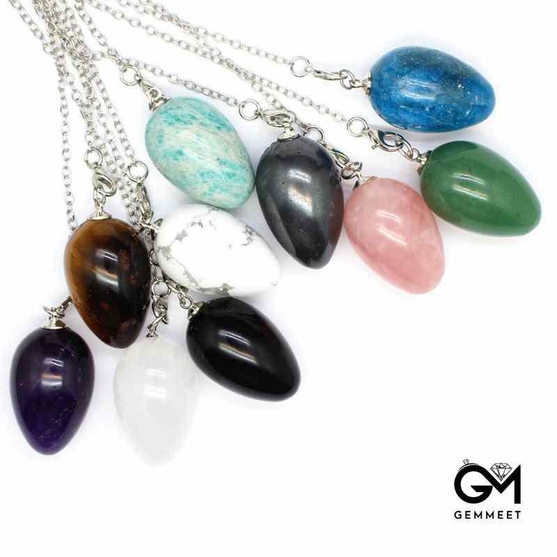 Crystal Egg Stone Spirit Pendulum