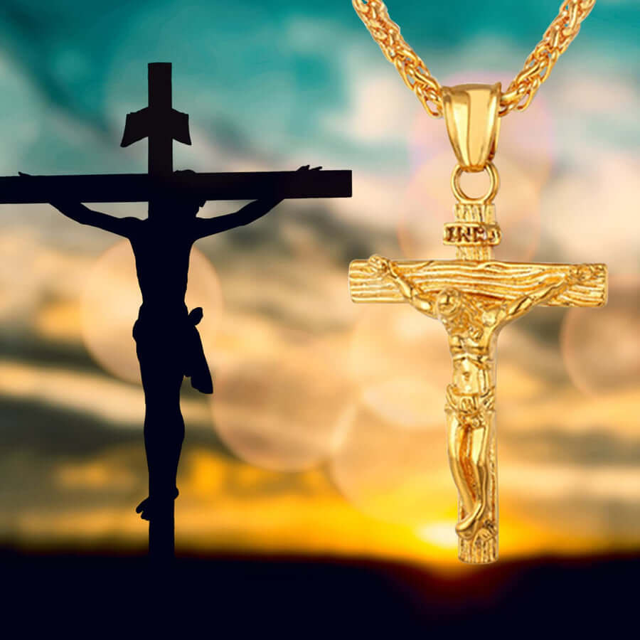 "Life Of Christ" Jesus Cross Necklace