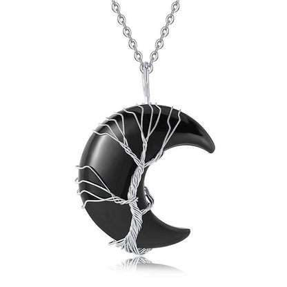 Life of Tree Chakra Moon Necklace