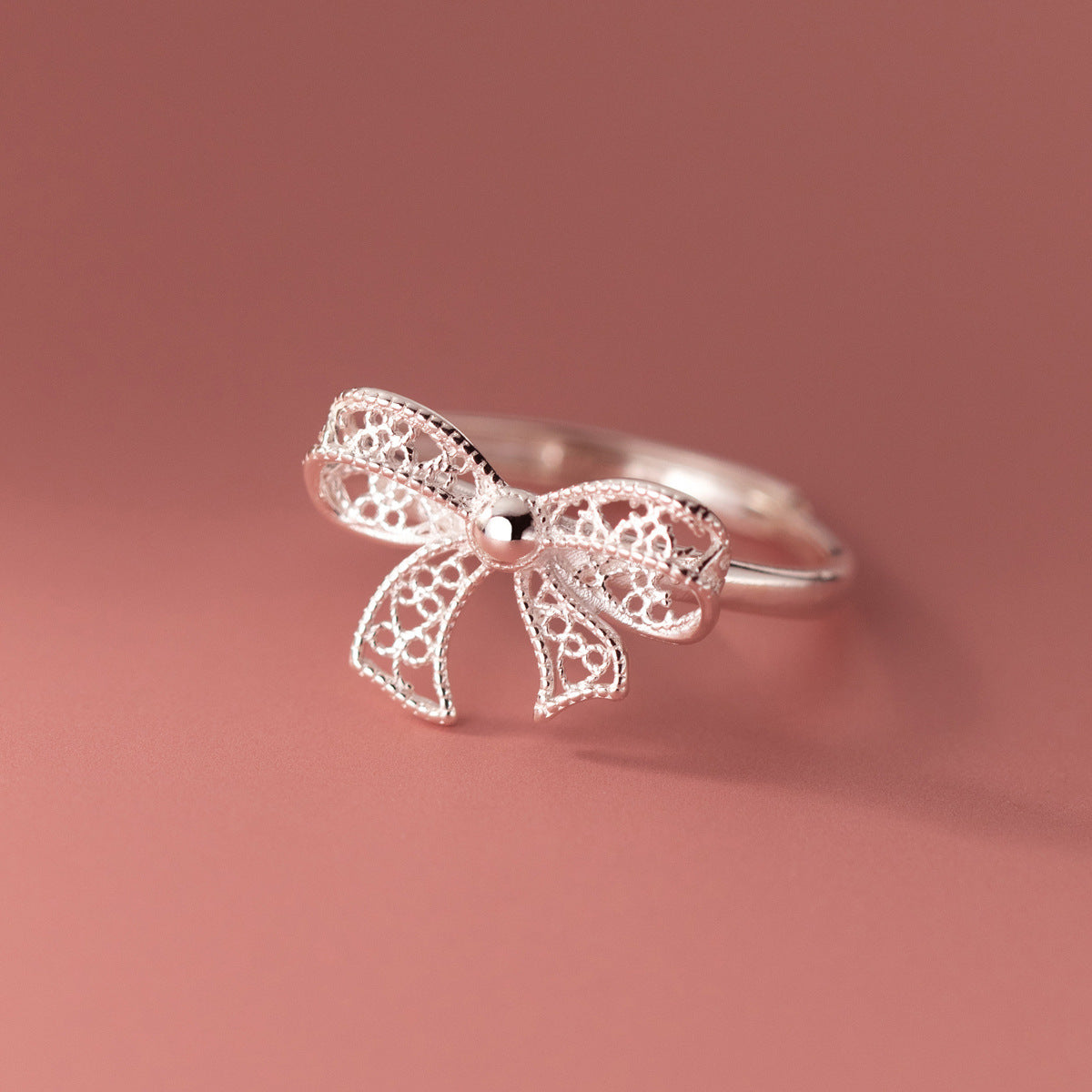 Fashion Hollow Bow Ring