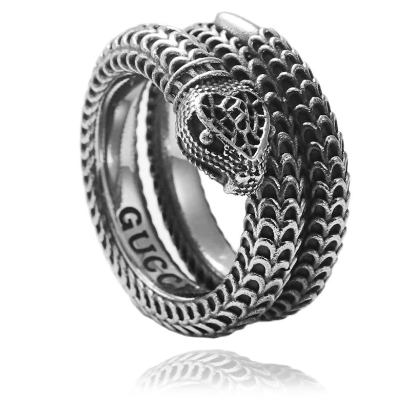 Animal Snake Retro Trendy Male Venomous Snake Ring