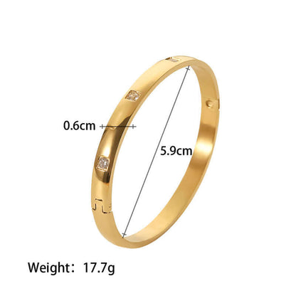 Women's Trending Gold Baguette Bracelet