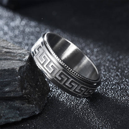 Titanium Steel Culture Rotatable Ring