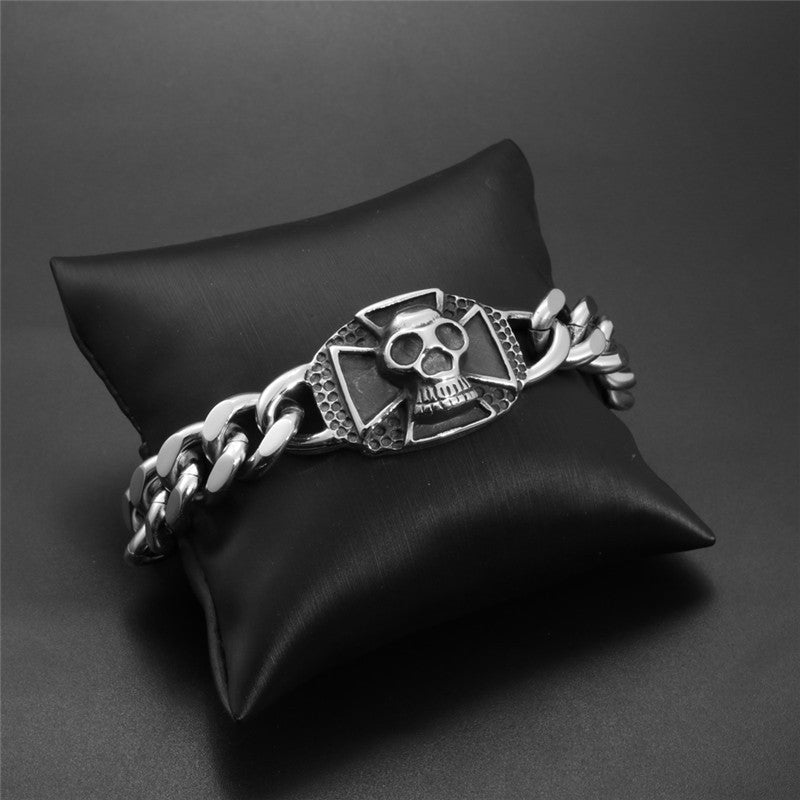 Cross Skull Punk Male Personality Bracelet