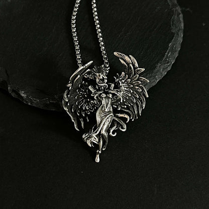 Retro Angel Wings Necklace