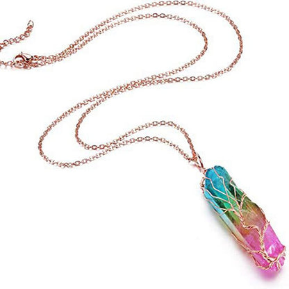 Colorful Stone Chakra Orgone Necklace