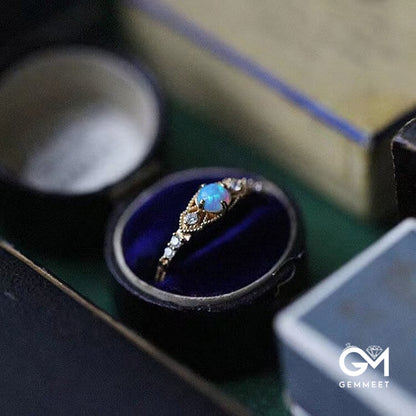 "The Mystery Healer" - Opal Retro Ring