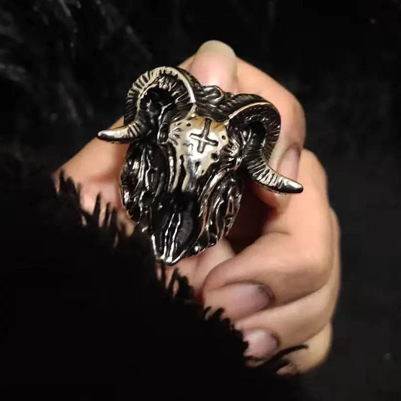 Satanic Demon Sorath Skull Ring