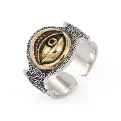 Retro Hip Hop Horus Eye of God Retro Eye of Devil Ring