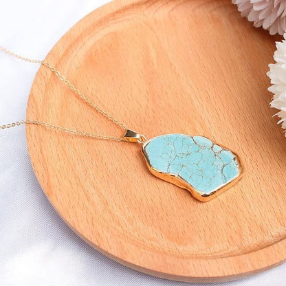 Delicate Irregular Turquoise Necklace