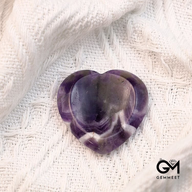 Dream Amethyst Heart Worry Stone