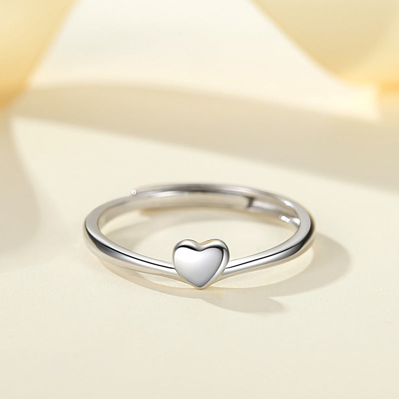 Sterling Silver Love Adjustable Ring