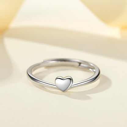 Sterling Silver Love Adjustable Ring