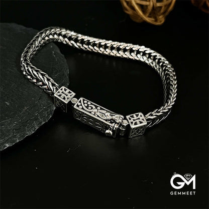 Vintage Men's Classic Woven Textured Bracelet