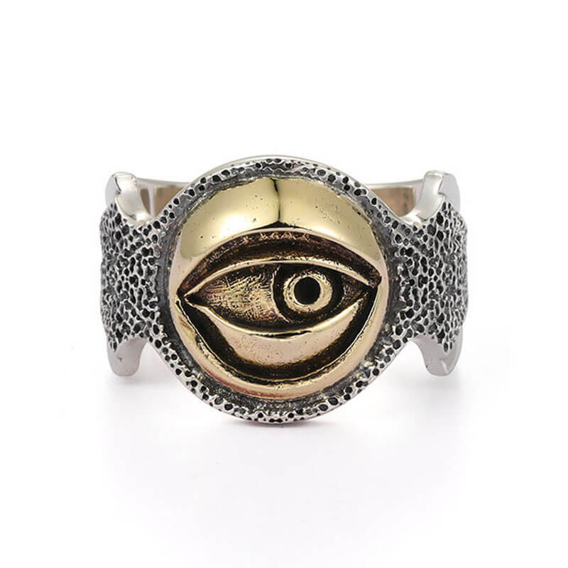 Retro Hip Hop Horus Eye of God Retro Eye of Devil Ring