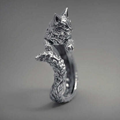 Cute Cat Shape Adjustable Ring