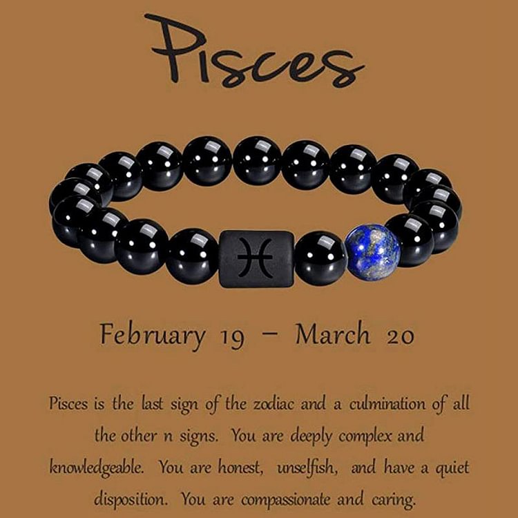 Obsidian Zodiac Lucky Bracelet