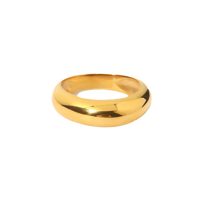 Camber Plain Ring with Simple Style