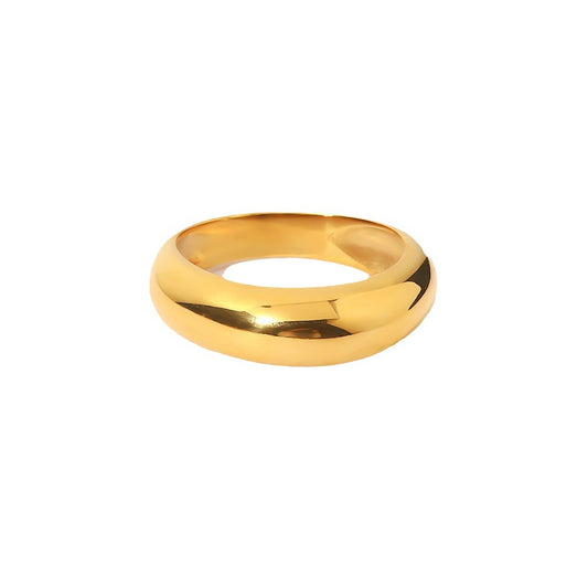 Camber Plain Ring with Simple Style