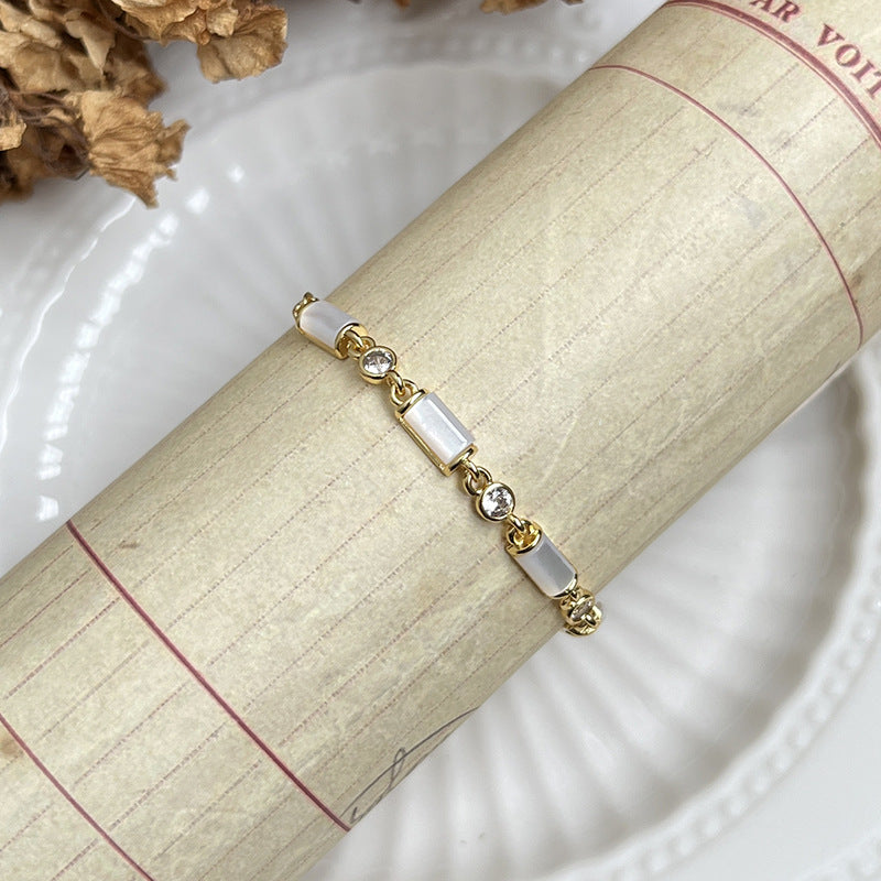 Vintage White Shell Bracelet