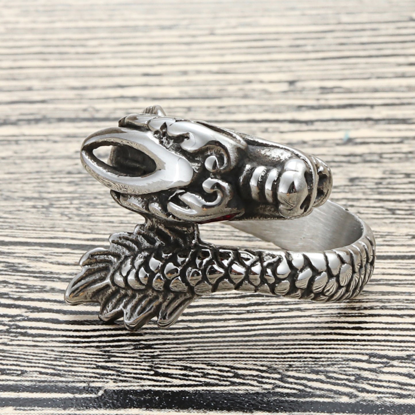 Dragon Head Ring Retro Personality Punk Trendy Man