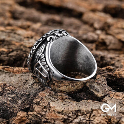 Angel Cross Seal Shape Ring