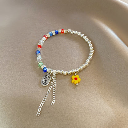 Personalized Fashion Flower Acrylic Small Fresh Bracelet