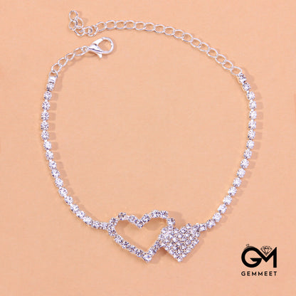 Summer Hollow Heart Anklet