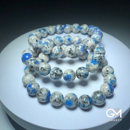 Natural Azurite 11mm Beads Energy Stone Bracelet