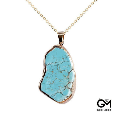 Delicate Irregular Turquoise Necklace