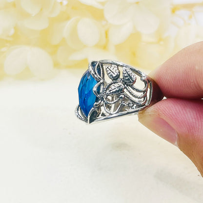 Vintage Luxury Sapphire Ring