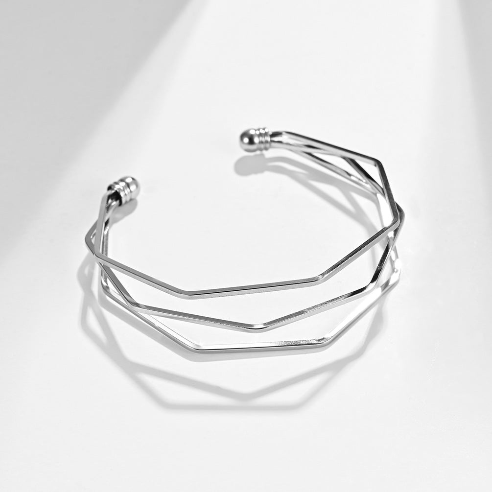 Frosty Wind Broken Line Bracelet