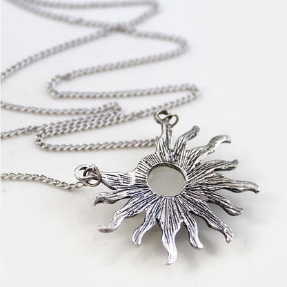 Bohemia Vintage Moonstone Sun Moon Necklace