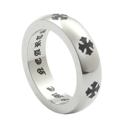 Retro Trendy Men's Scripture Cross Letter Ring