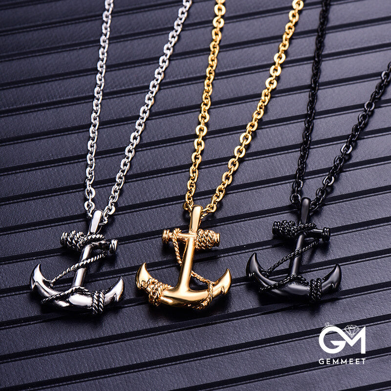 Titanium Steel Anchor Necklace