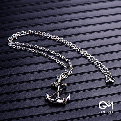 Titanium Steel Anchor Necklace