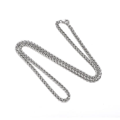 Hip Hop Sterling Silver Chains-5MM