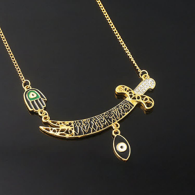 Hamsa With Evil Eye Creative Protection Necklace