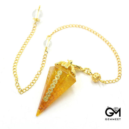 Simple Conical Resin Crystal Spirit Heal Pendant